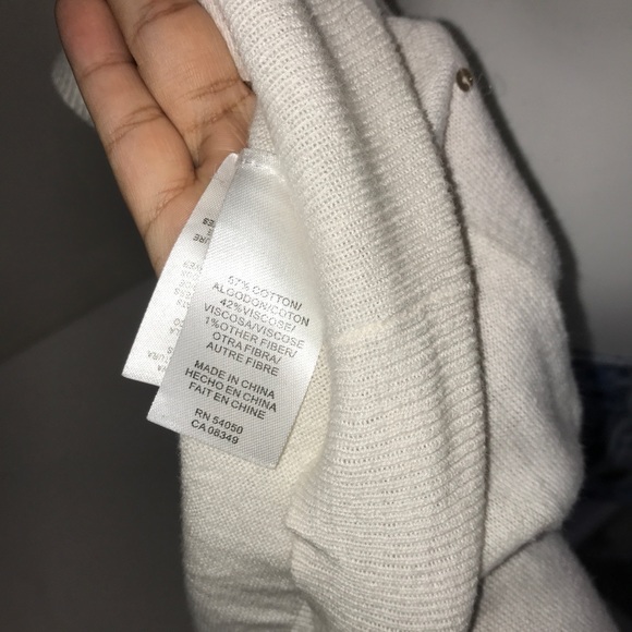 Jones New York Off White Gold Sequins SoftCardigan - Picture 6 of 12